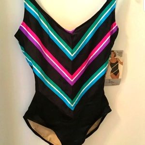 Slimsuit Carol Wior one piece bathing suit 16